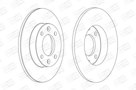 562130CH CHAMPION Диск гальмівний задній (кратно 2шт.) Citroen Berlingo (96-11)