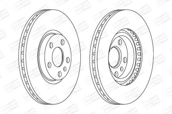 561967CH CHAMPION Диск гальмівний передній (кратно 2шт.) Citroen Jumpy (99-06)