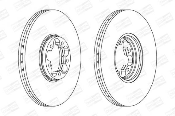 562140CH CHAMPION Диск гальмівний передній (кратно 2шт.) Ford Transit (00-06)
