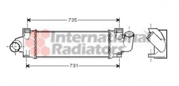 18004366 Van Wezel Интеркулер FOCUS2/FOC C-MAX TDCi 03- (пр-во Van Wezel)