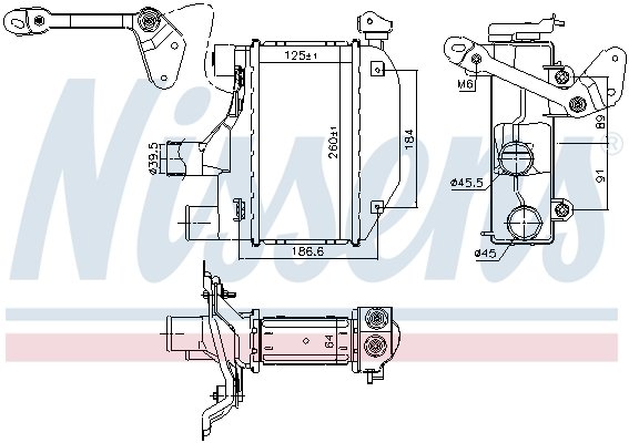 Фото інтеркулер TOYOTA COROLLA (E12#, E13#) (01-) 1.4 D4D NISSENS 96164 NISSENS (Дания) 96164 NISSENS (Дания) Інтеркулер TOYOTA COROLLA (E12#, E13#) (01-) 1.4 D4D NISSENS