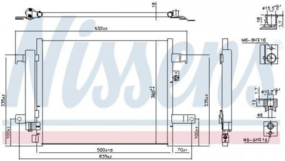 941044 NISSENS (Дания) Конденсер MAZDA MX 5 IV (ND) (15-) 1.5 NISSENS