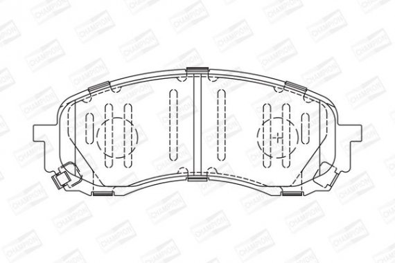 572571CH CHAMPION Колодки гальмові дискові передні SUBARU IMPREZA Estate (GG) 00-08, IMPREZA Ha