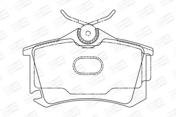 573682CH CHAMPION Колодки гальмівні дискові задні AUDI A2 (8Z0) 00-05|SEAT TOLEDO III (5P2) 04-0