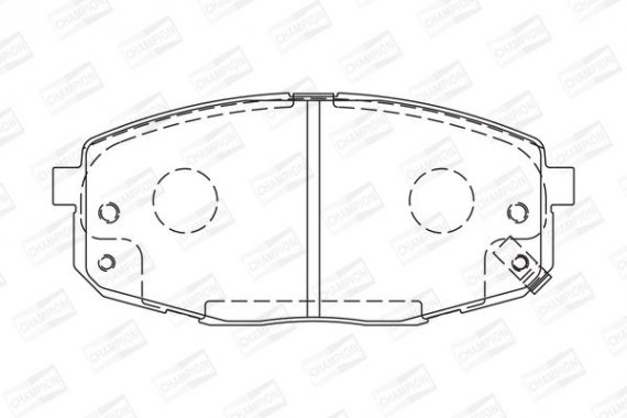 573730CH CHAMPION Колодки тормозные дисковые передние HYUNDAI i30 (FD) 07-12, i30 Estate (FD) 07-1