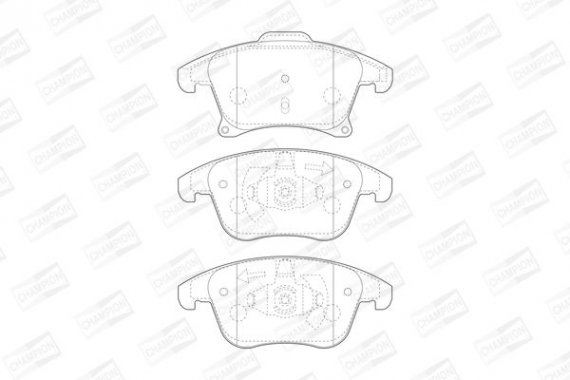 573674CH CHAMPION Колодки гальмові дискові передні FORD GALAXY III (CK) 15-, MONDEO V Hatchback