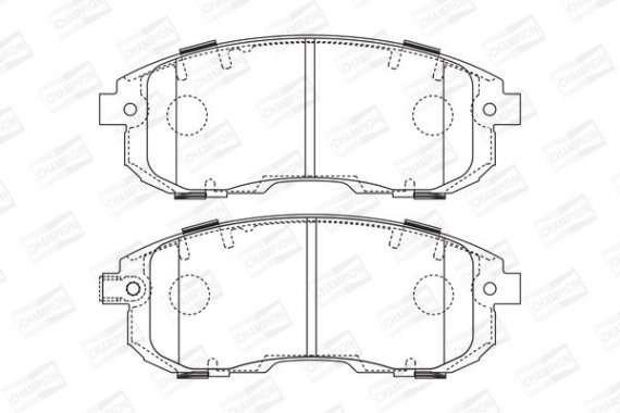 573646CH CHAMPION Колодки гальмові дискові передні FIAT SEDICI (189_) 06-14|SUZUKI SX4 (EY, GY)