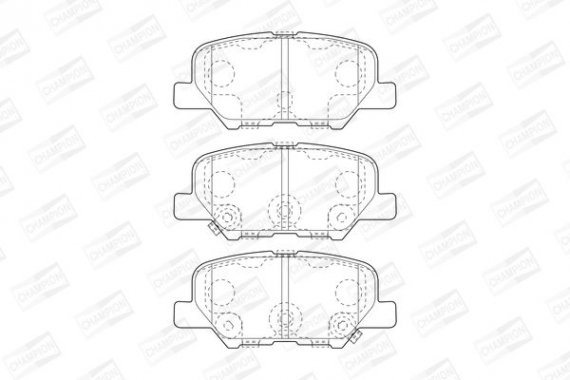 573442CH CHAMPION Колодки гальмівні дискові задні CITROEN C4 AIRCROSS 10-|MAZDA 6 Estate (GJ, GL