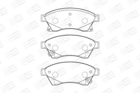 573332CH CHAMPION Колодки гальмові дискові передні CHEVROLET AVEO Saloon (T300) 11-, CRUZE (J30