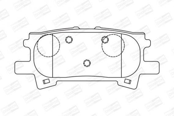 572621CH CHAMPION Колодки гальмівні дискові задні LEXUS RX (_U3_) 03-08|TOYOTA HARRIER (_U3_) 03