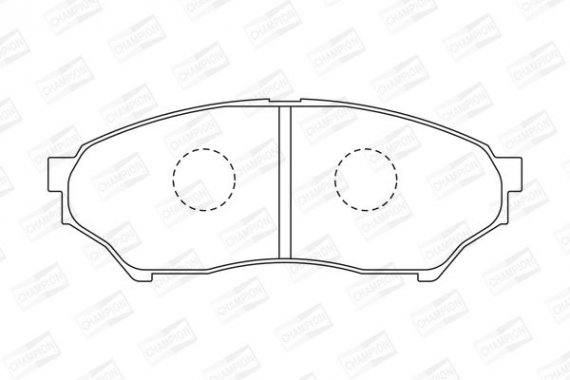 572499CH CHAMPION Колодки гальмові дискові передні MITSUBISHI PAJERO JUNIOR I (H57A) 95-98 (572