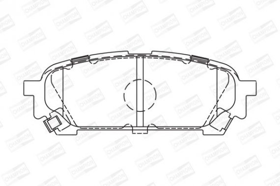 572529CH CHAMPION Колодки гальмівні дискові задні SUBARU FORESTER (SG_) 02-12, IMPREZA Estate (G