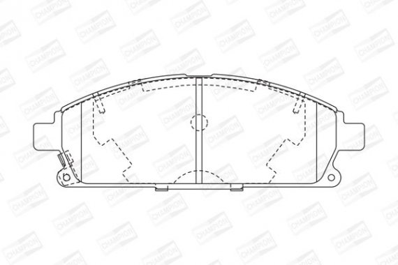 572466CH CHAMPION Колодки гальмові дискові передні NISSAN CIMA (WY33) 96-01, PATHFINDER II (R50