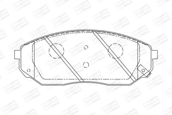 572511CH CHAMPION Колодки тормозные дисковые передние KIA SORENTO I (JC) 02-11|MAZDA 626 II (GC) 8