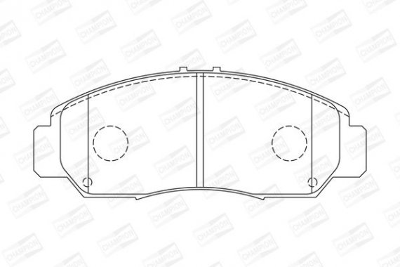 572449CH CHAMPION Колодки гальмові дискові передні HONDA ACCORD VII (CM) 02-08, CIVIC IX Saloon