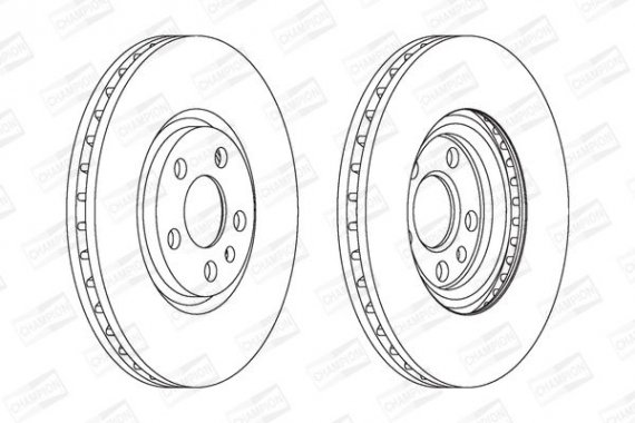 562224CH CHAMPION Диск тормозной передний (кратно 2шт.) CITROEN JUMPY (94-06)/FIAT SCUDO (220_) (9