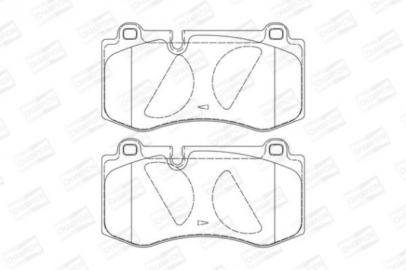 573178CH CHAMPION Колодки тормозные дисковые передние MERCEDES-BENZ E-CLASS (W211) 02-09, S-CLASS