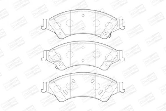 573449CH CHAMPION Колодки тормозные дисковые передние FORD RANGER (TKE) 11- (573449CH) CHAMPION