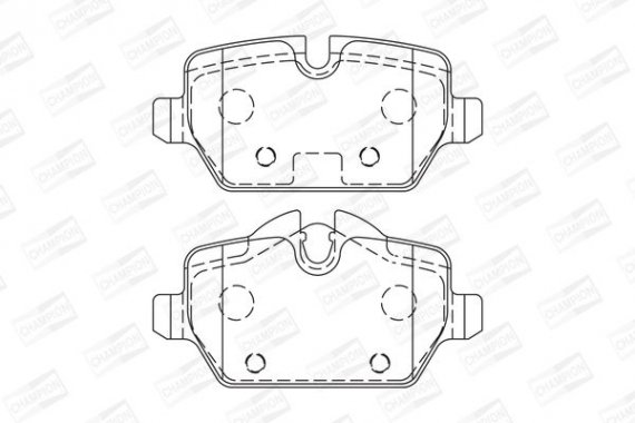 573755CH CHAMPION Колодки гальмівні дискові задні MINI MINI COUNTRYMAN (R60) 10-16 (573755CH) CH