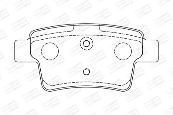 573194CH CHAMPION Колодки гальмівні дискові задні CITROEN C4 Grand Picasso I (UA_) 06-13, C4 Pic