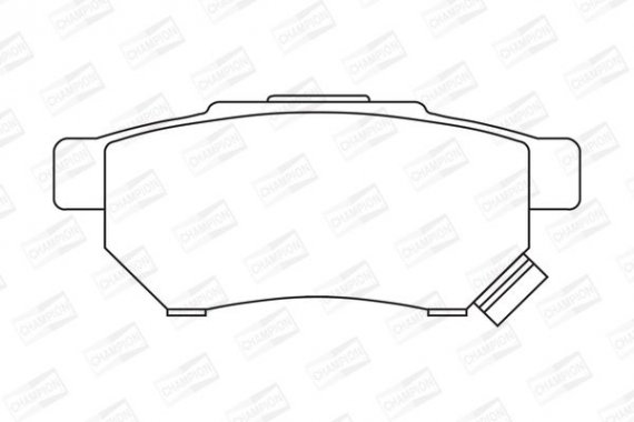 572136CH CHAMPION Колодки гальмівні дискові задні HONDA CIVIC VI Fastback (MA, MB) 94-01, CIVIC