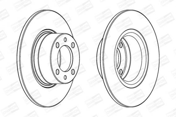 562049CH CHAMPION Диск гальмівний передній (кратно 2шт.) MERCEDES-BENZ A-CLASS (W168) 97-05