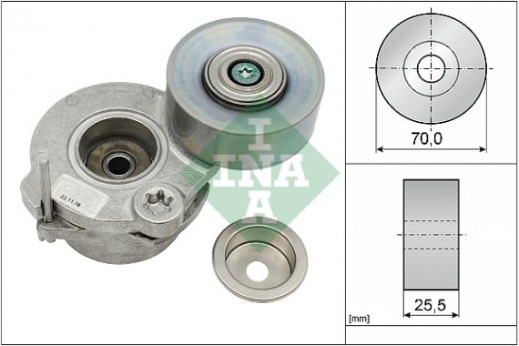 534 0672 10 INA (Germany) Натяжная планка, поликлиновый ремень INA