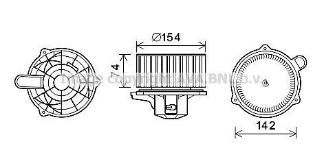 HY8348 AVA COOLING Вентилятор відпівача SANTA FE (вир-во AVA)