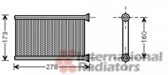 06006342 Van Wezel Радіатор обігрівача BMW 1/3 Ser 04- (Van Wezel)