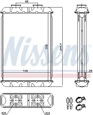 70019 NISSENS (Дания) Пічка ALFA ROMEO SPIDER (939) (06-) 2.2 JTS NISSENS