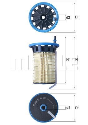 KX515 KNECHT Паливний фільтр KNECHT