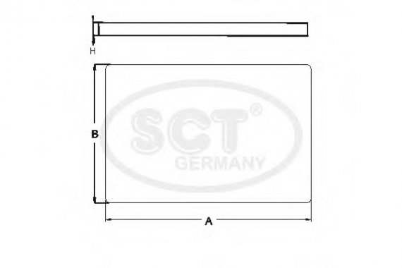 SA1222 SCT Фільтр салону Toyota Avensis 2.0 (00-), Camry 2.4, 3.0 (01-06), Celica 1.8 (99-05), Land Cruiser 2.7, 4.0 (00-), P (SA 1222) SCT