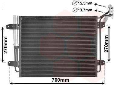 58005291 Van Wezel Конденсор кондиционера VOLKSWAGEN TIGUAN 07/11 > 16 (Van Wezel)