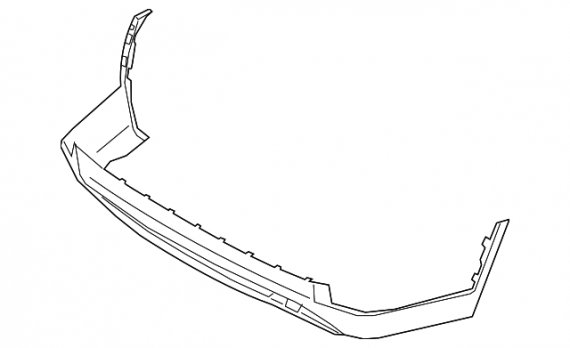 86612-S8010 MOBIS 86612S8010 Губа бампера заднього нижня HYUNDAI Palisade 19-