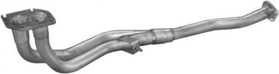 17515 POLMOstrow Глушитель, алюм. сталь, передн. часть Opel Vectra 1.4-1.6i 88-92 (17.515) Polmos