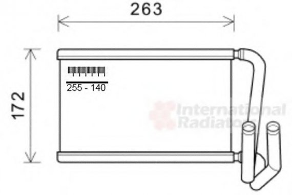 83006169 Van Wezel Радиатор отопителя SORENTO 2.5CRDi LHD 06- (Van Wezel)
