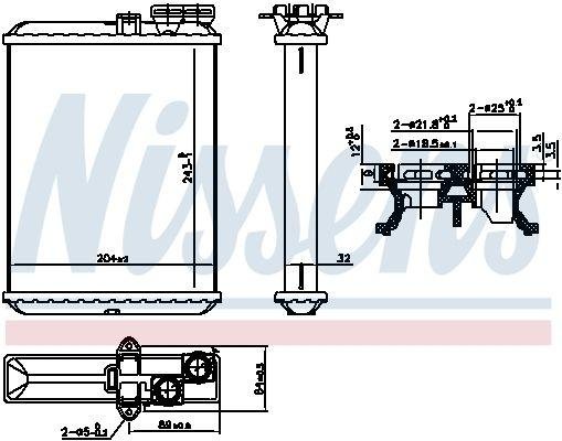 707102 NISSENS (Дания) Пічка VOLVO S60 (00-) 2.4 D NISSENS