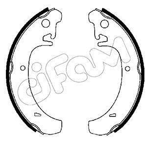 153-456 CIFAM Колодка торм. барабан. ВАЗ 2110-2112, 2108-09, Таврия, Москвич (задн.) (Cifam)