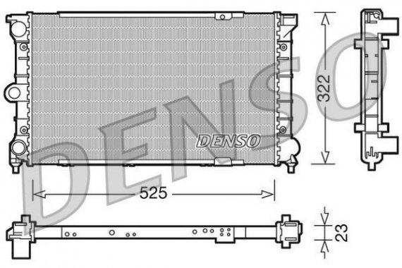 DRM32031 DENSO (Япония) Радиатор DENSO