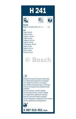 3397015451 BOSCH Щетка стеклоочистителя задняя