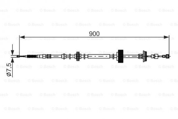 1987482793 BOSCH Трос гальма стоянки