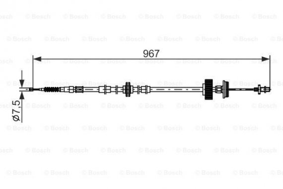 1987482794 BOSCH Трос стояночного тормоза