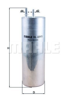 KL229/5 MAHLE Фильтр топливный Mahle