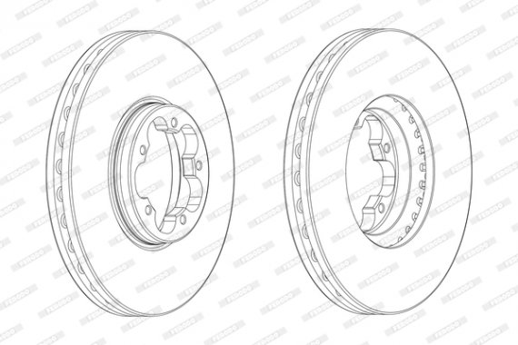 DDF2470-1 FERODO (Германия) Гальмівний диск