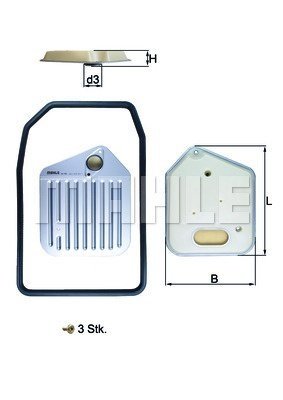 HX163KIT MAHLE Фільтр мастильний до автоматичної коробки перемикання передач