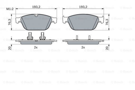 0986494988 BOSCH Тормозные колодки