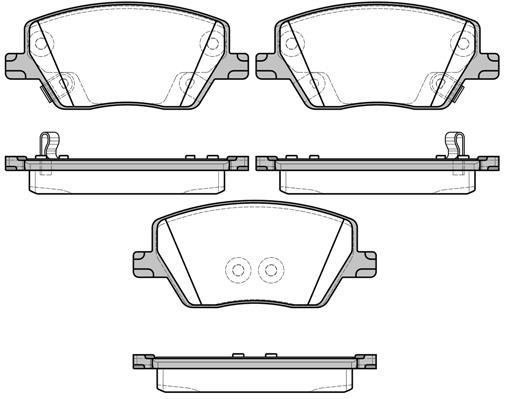 Фото тормозные колодки 1695.02 Remsa 1695.02 Remsa Тормозные колодки