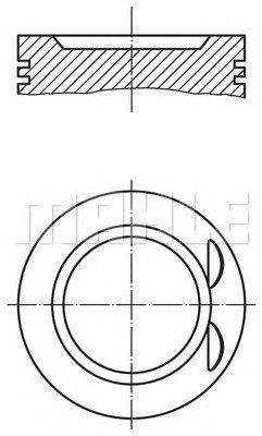 0332101 MAHLE Поршень