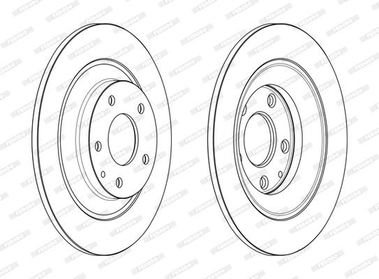DDF2609C FERODO (Германия) Гальмівний диск