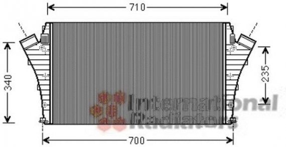 37004491 Van Wezel Интеркулер OPEL VECTRA C 1.9 CDTI (пр-во Van Wezel)